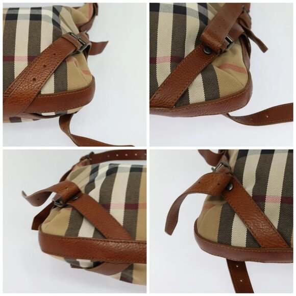 BURBERRY Shoulder Bag Canvas Brown Auth BA1646 - Picture 14 of 16